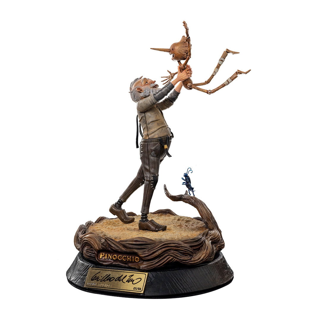 Geppetto & Pinocchio Deluxe - (Signed Version) - Pinocchio - Art Scale 1/10 by Iron Studios