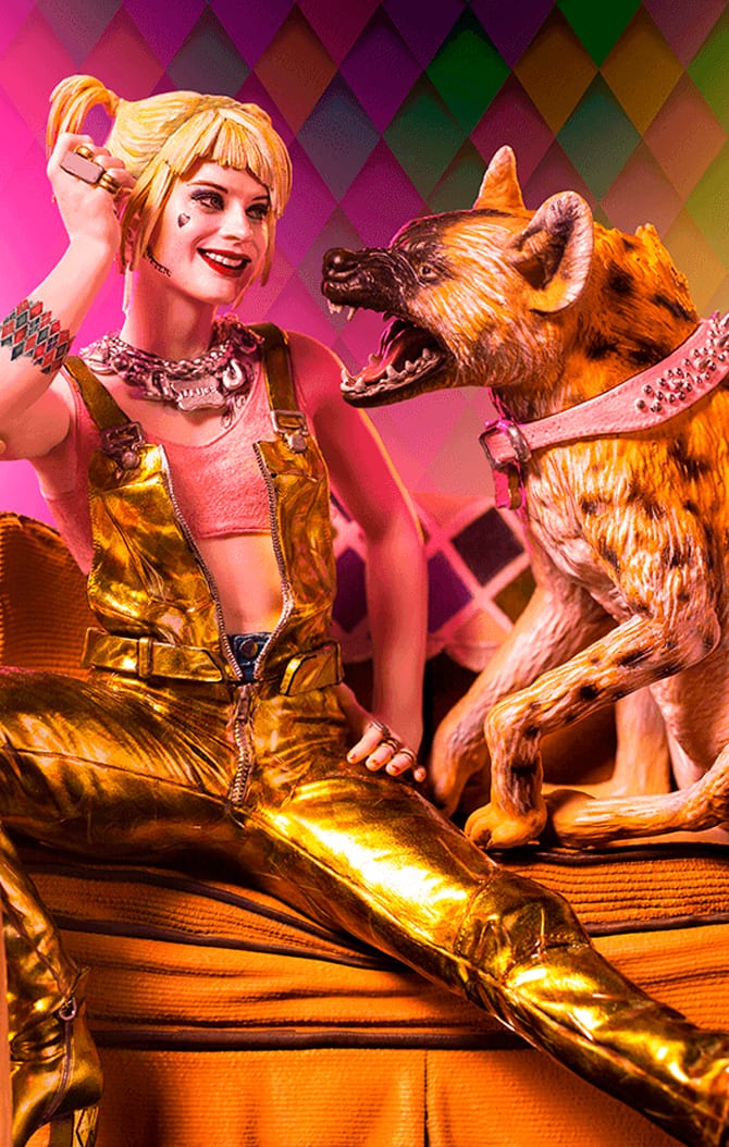 Harley Quinn & Bruce Deluxe - Art Scale 1/10 - Birds of Prey by Iron Studios
