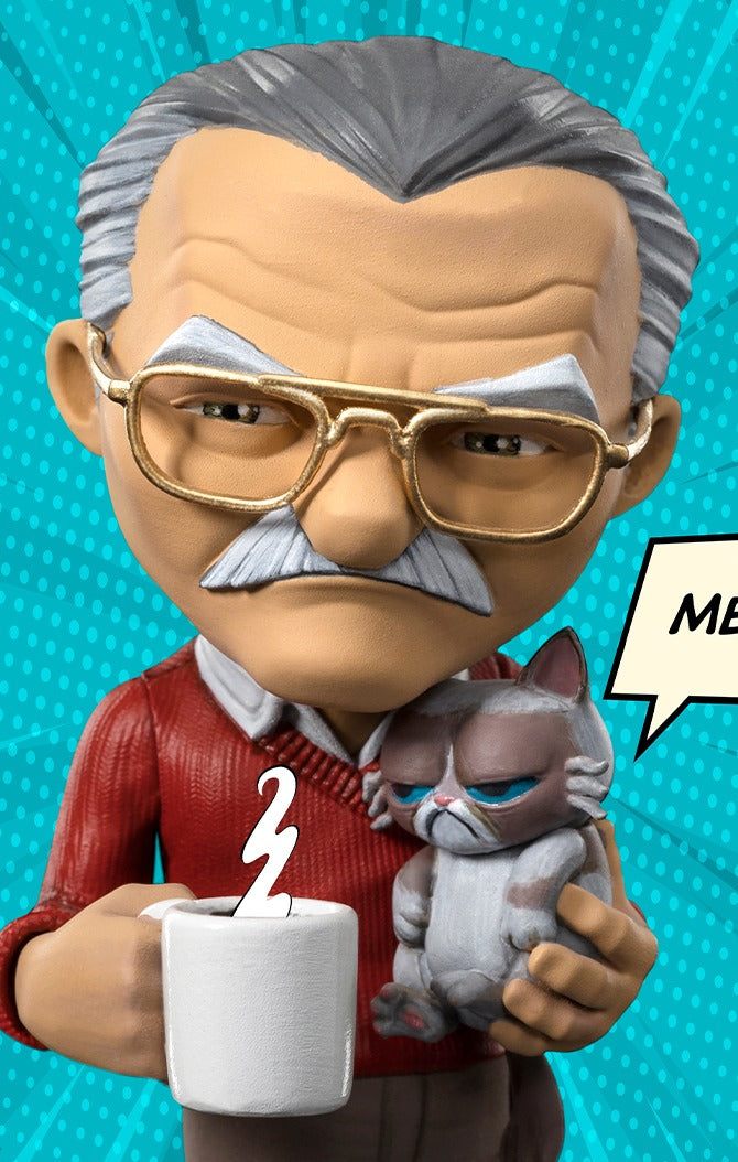 Stan Lee with Grumpy Cat - Pow - Minico by Iron Studios