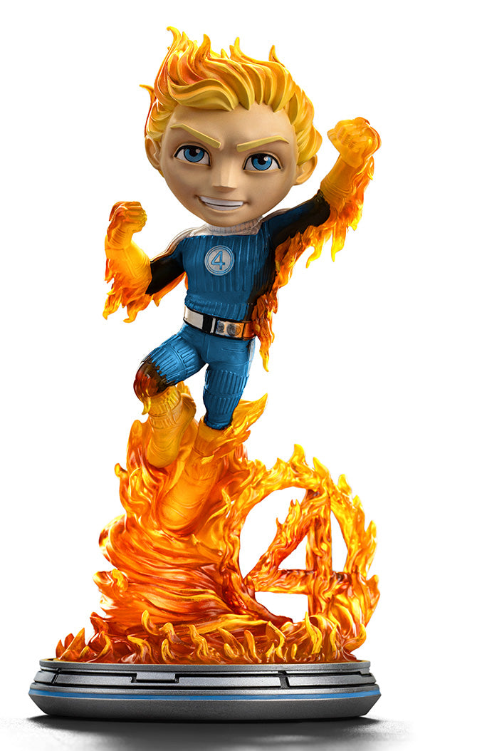 Human Torch (Blue Suit version) The Fantastic Four: First Steps Minico Iron Studios by Iron Studios