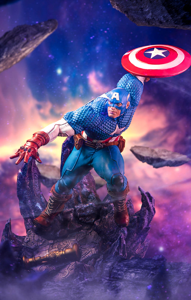Captain America Deluxe Infinity Gauntlet Diorama BDS Art Scale 1/10 Iron Studios by Iron Studios