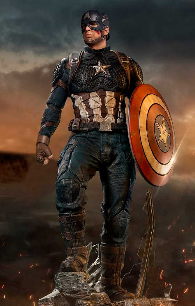 Captain America Regular- Avengers: End Game - Legacy Replica 1/4 by Iron Studios