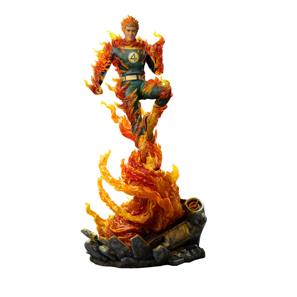 Human Torch (Blue Suit Variant) - Fantastic Four - Art Scale 1/10 by Iron Studios
