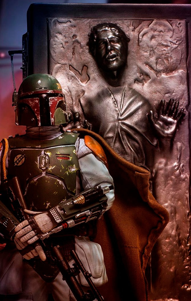 Boba Fett & Han Solo in Carbonite Deluxe - Star Wars - Art Scale 1/10 by Iron Studios