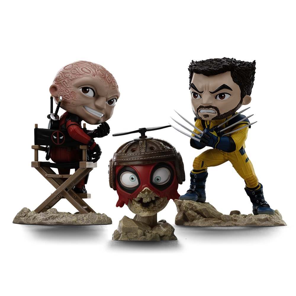 Deadpool, Wolverine and Headpool Deadpool & Wolverine Minico Iron Studios by Iron Studios