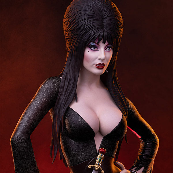 Elvira: Mistress of the Dark (Black Glitter Dress Variant) by Tweeterhead