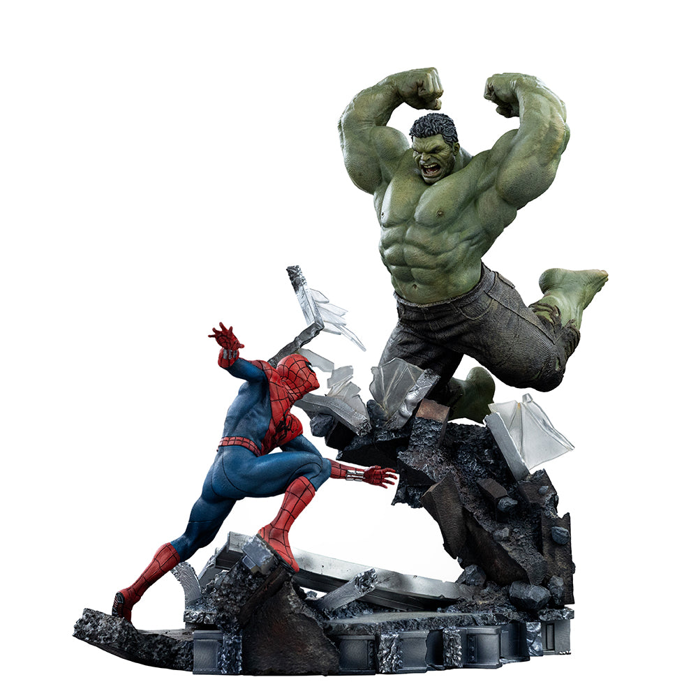 Iron Studios Spider-Man versus Hulk Brand New Day Art Scale one-tenth statue